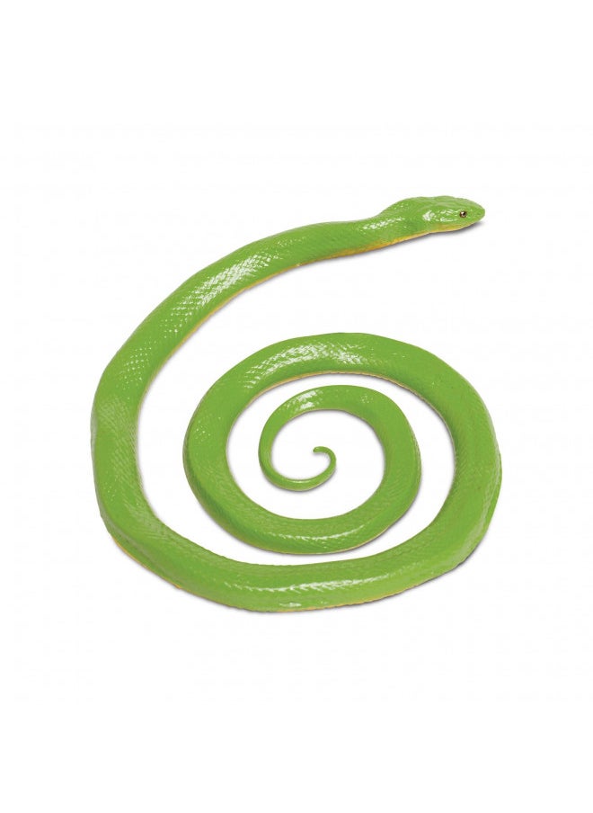 Safari Ltd. Incredible Creatures Collection - Rough Green Snake Figurine Non-toxic and BPA Free