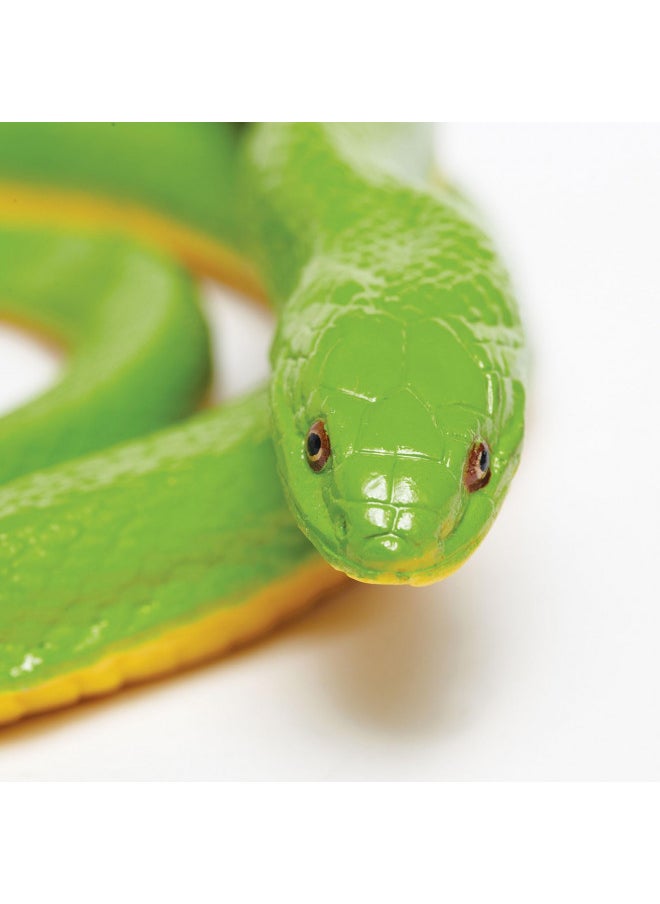 Safari Ltd. Incredible Creatures Collection - Rough Green Snake Figurine Non-toxic and BPA Free