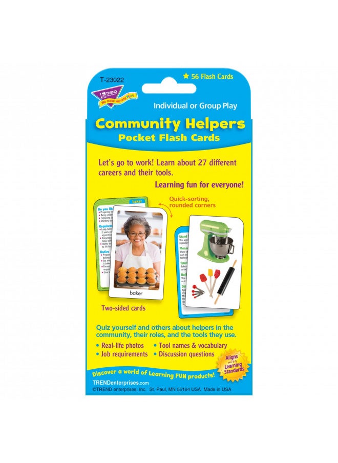 Community Helpers & Careers Pocket Flash Cards