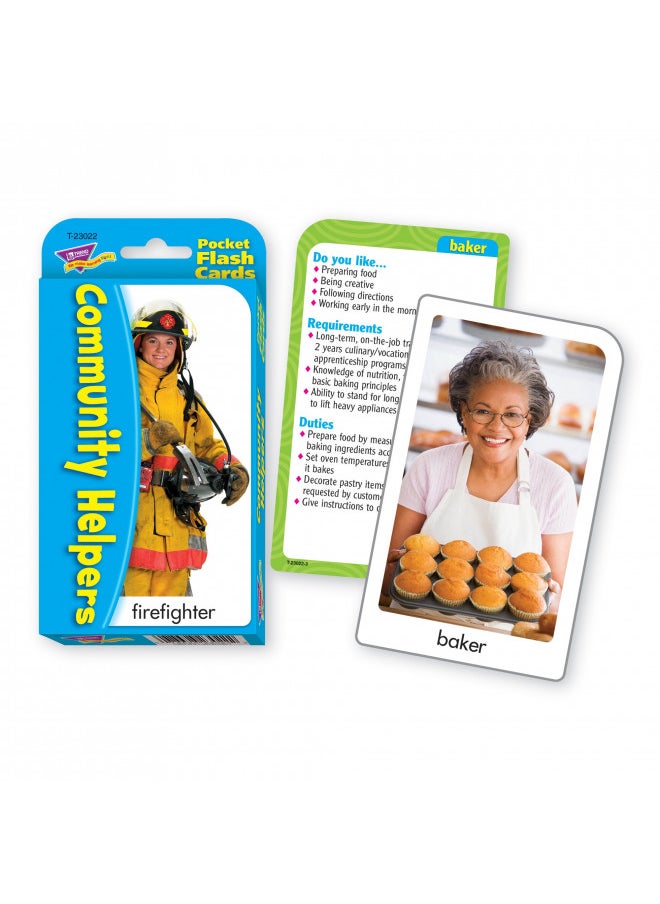 Community Helpers & Careers Pocket Flash Cards