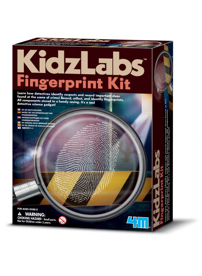 4M Toysmith, Kidzlabs Finger Print Kit, Dectective Science Kit , For Boys & Girls Ages 8+