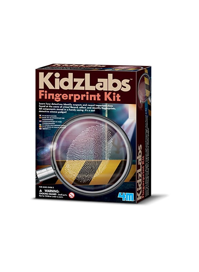 4M Toysmith, Kidzlabs Finger Print Kit, Dectective Science Kit , For Boys & Girls Ages 8+