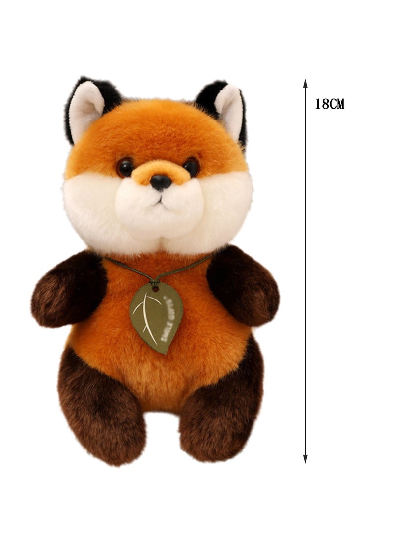 18 CM Cute Simulation Fox Plush Toy Soft Stuffed Animal Doll For Girls And Boys All Ages Gift