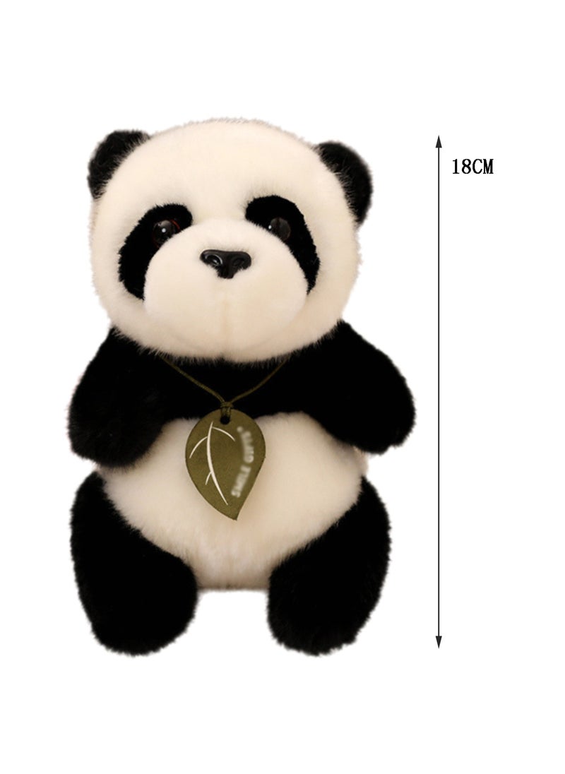 18 CM Cute Simulation Panda Plush Toy Soft Stuffed Animal Doll For Girls And Boys All Ages Gift