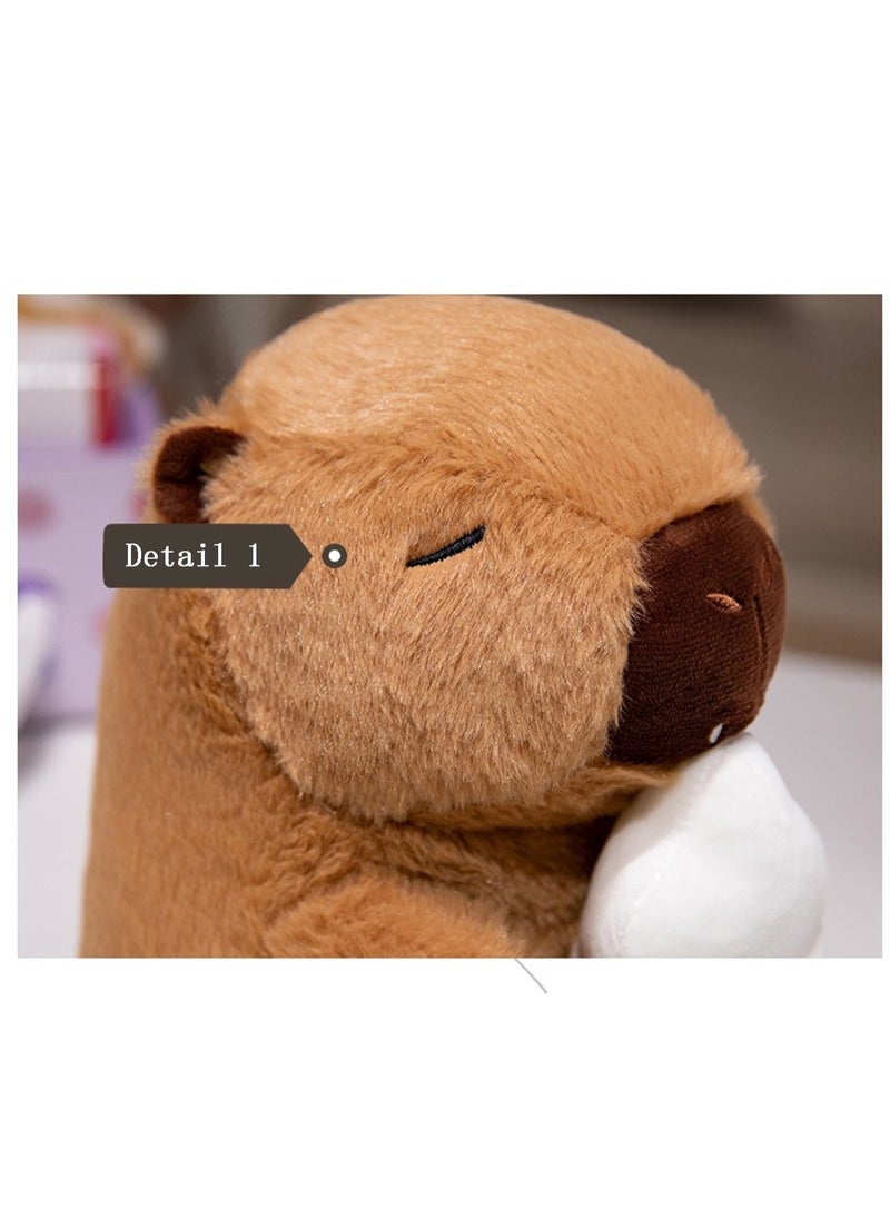 25 CM Cute Cartoon Capybara Plush Toy Soft Stuffed Animal Doll For Girls And Boys All Ages Gift