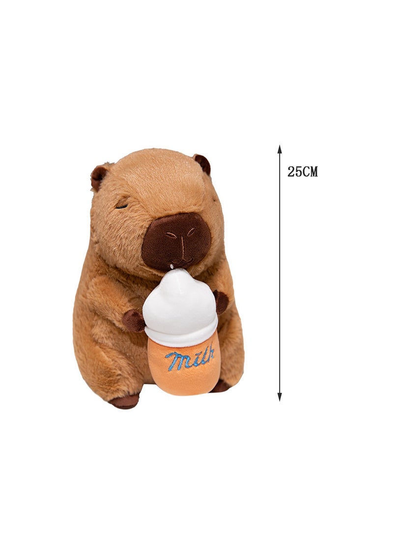 25 CM Cute Cartoon Capybara Plush Toy Soft Stuffed Animal Doll For Girls And Boys All Ages Gift