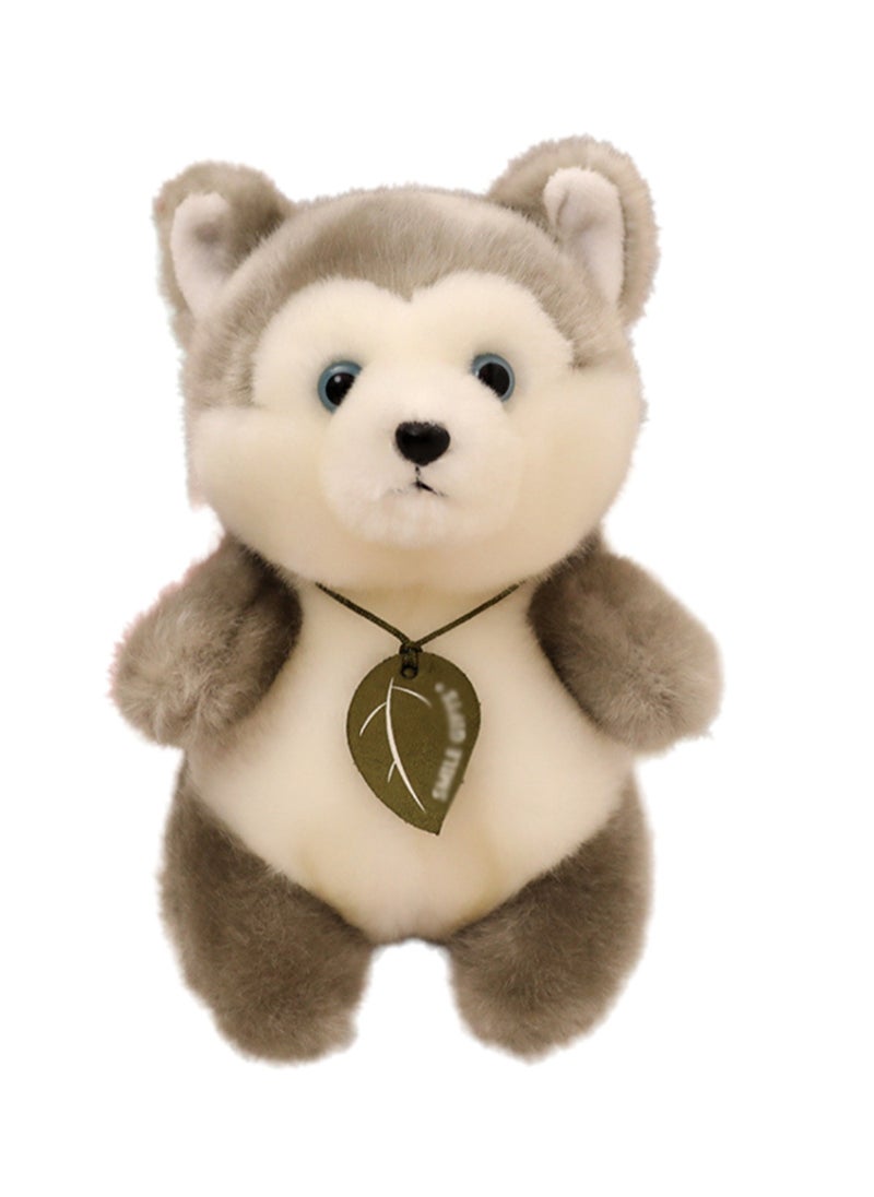 18 CM Cute Simulation Husky Plush Toy Soft Stuffed Animal Doll For Girls And Boys All Ages Gift