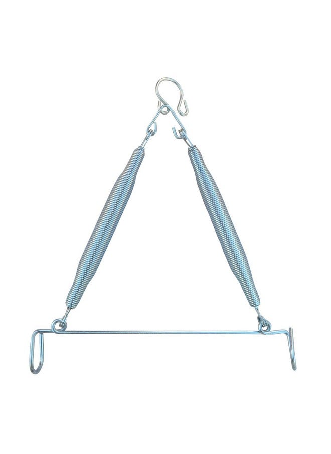 Hanging Spring For Baby Swing Cradle,Infant Jhula Swing Stainless Steel Spring Set Triangle,Spring For Hanging Cradle,Thottil Hook,Jhoola,Palna,Jula,Swing(Capacity = 15 Kgs),28 Cm,6 Cm