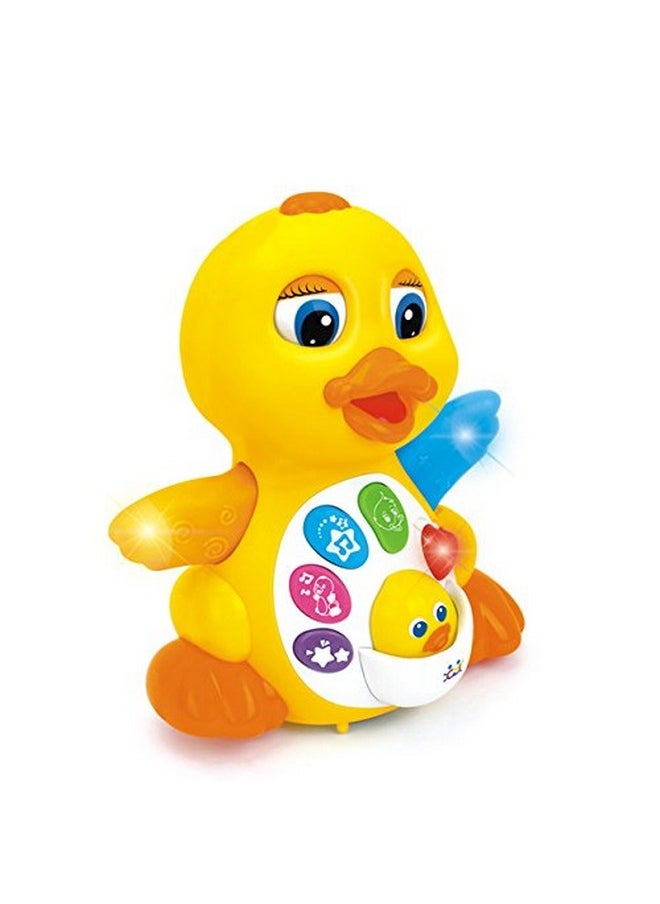 Flapping Dancing Duck Sings, Dances, Light Up Infant Learning Musical Toy For Toddlers Boys & Girls 12-24 Months