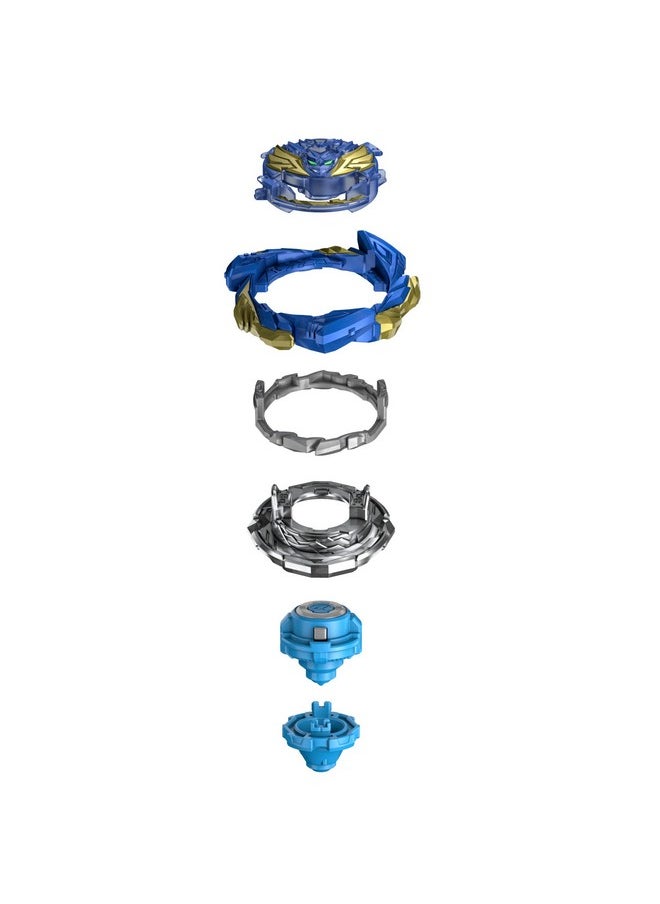 Burst Quaddrive Salvage Valtryek V7 - Beyblade Spinning Top Starter Pack Toy, Beyblade Battling Game Top Toy With Launcher For Kids Ages 8+, Original Beyblade By Hasbro