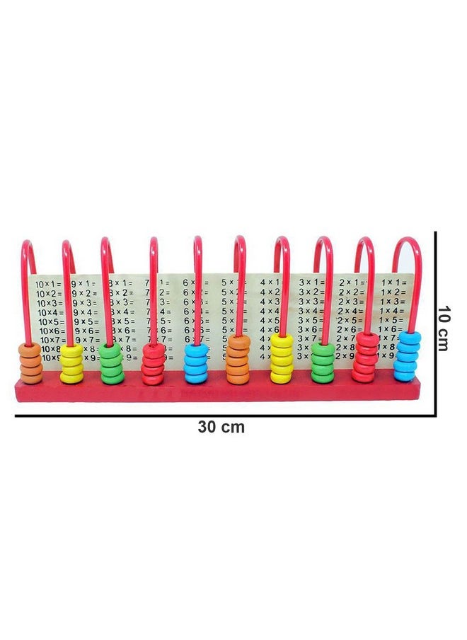 Wooden Abacus Educational Counting Frames Toy Math Tool Baby For Kids Montessori Gifts Mathematics Colorful Number Calculating Children'S Pre-School Early Arithmetic Toys (Medium)