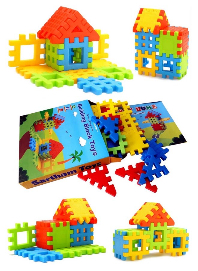 , Building Block Toy For Kids | Large 7.5 Centimeters Blocks | Age 3+, Multicolor | 20 Large Blocks