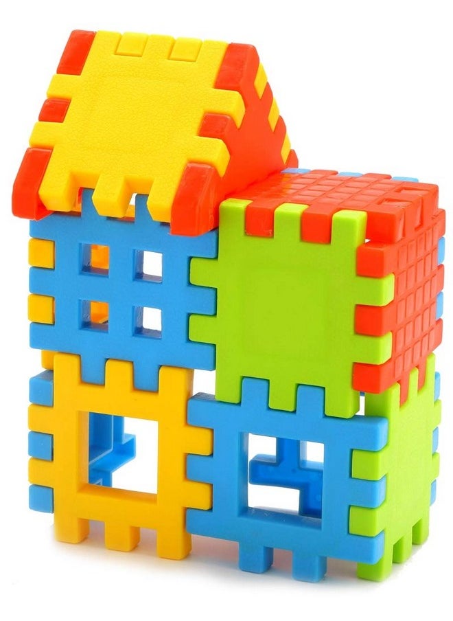 , Building Block Toy For Kids | Large 7.5 Centimeters Blocks | Age 3+, Multicolor | 20 Large Blocks