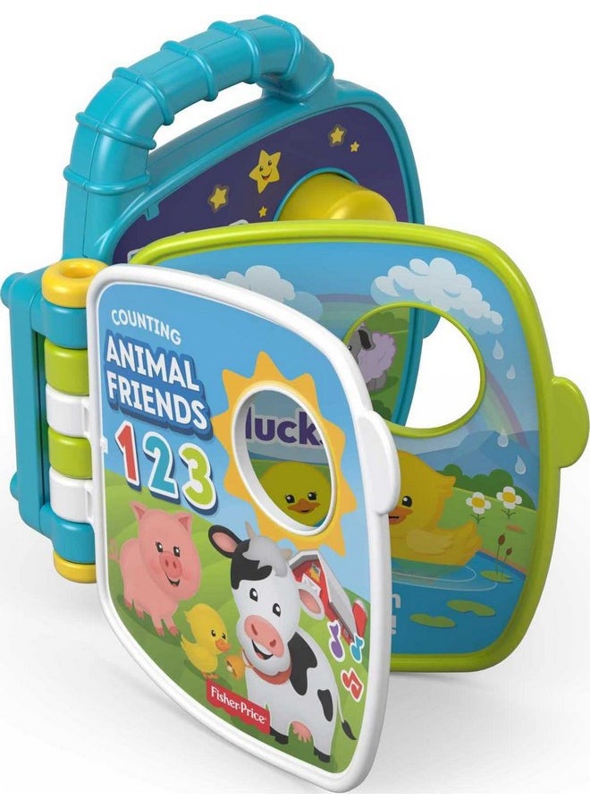 Fisher-Price Plastic Laugh & Learn Counting Animal Friends Book, Multicolor