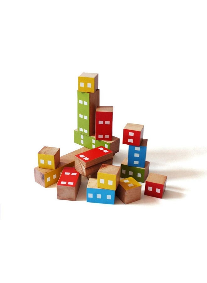 Building & Stacking Wooden Fraction Blocks For Ages (5 Years+) | 16 Blocks | Multicolor | Eco Friendly & Non Toxic | 100% Child Safe | Early Math Skills |