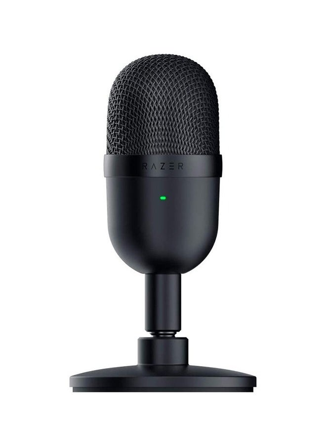 Mini Ultra Compact Condenser Microphone, Ultra-Precise Supercardioid Pickup Pattern, Professional Recording Quality, Ultra-Compact Build, Shock Resistant -  Black