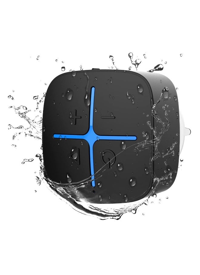 Waterproof Bluetooth Speaker, IP65 Mini Shower Speaker, Lightweight Portable Speakers for Travel, Pool, Beach, Biking, Kayak, Gifts for Men, Women