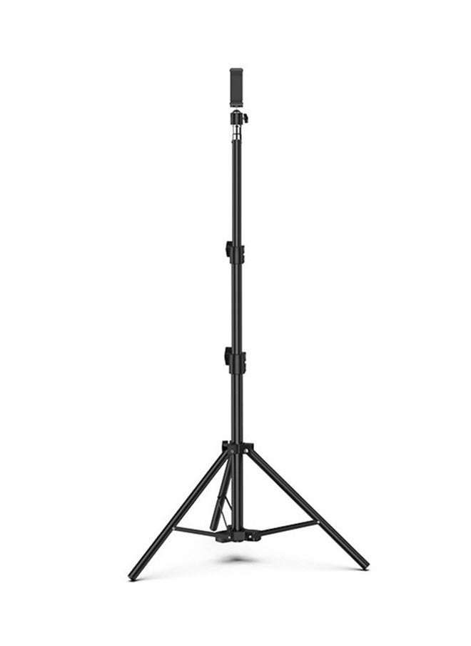 Portable Phone Floor Tripod Stand, Retractable Adjustable Cell Phone Tall Tripod Stand, Phone Selfie Stick Tripod with Remote Control, Rotate Phone Holder with Storage Bag, Sturdy Floor Stand  for Video Recording Live Streaming