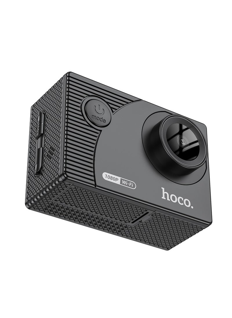 hoco DV100 Sports Camera – 1080P/30fps Video, 2-Inch IPS HD Screen, 30M Waterproof, WiFi Connectivity