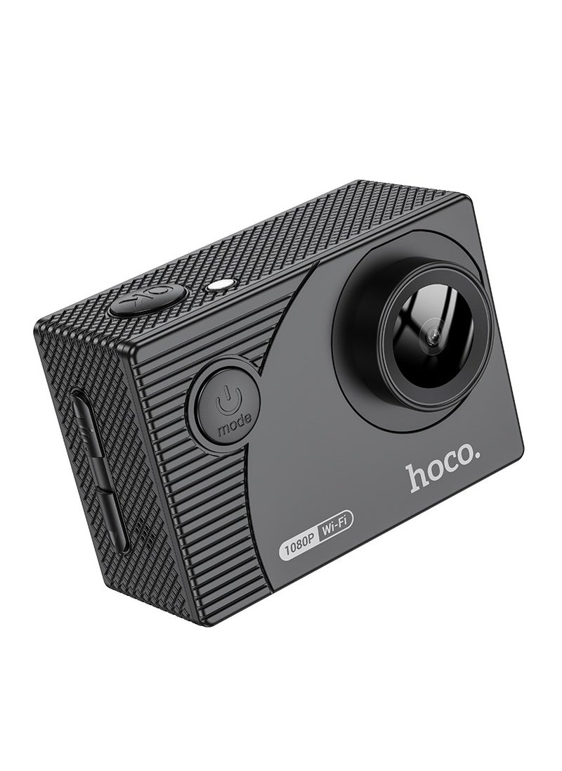 hoco DV100 Sports Camera – 1080P/30fps Video, 2-Inch IPS HD Screen, 30M Waterproof, WiFi Connectivity