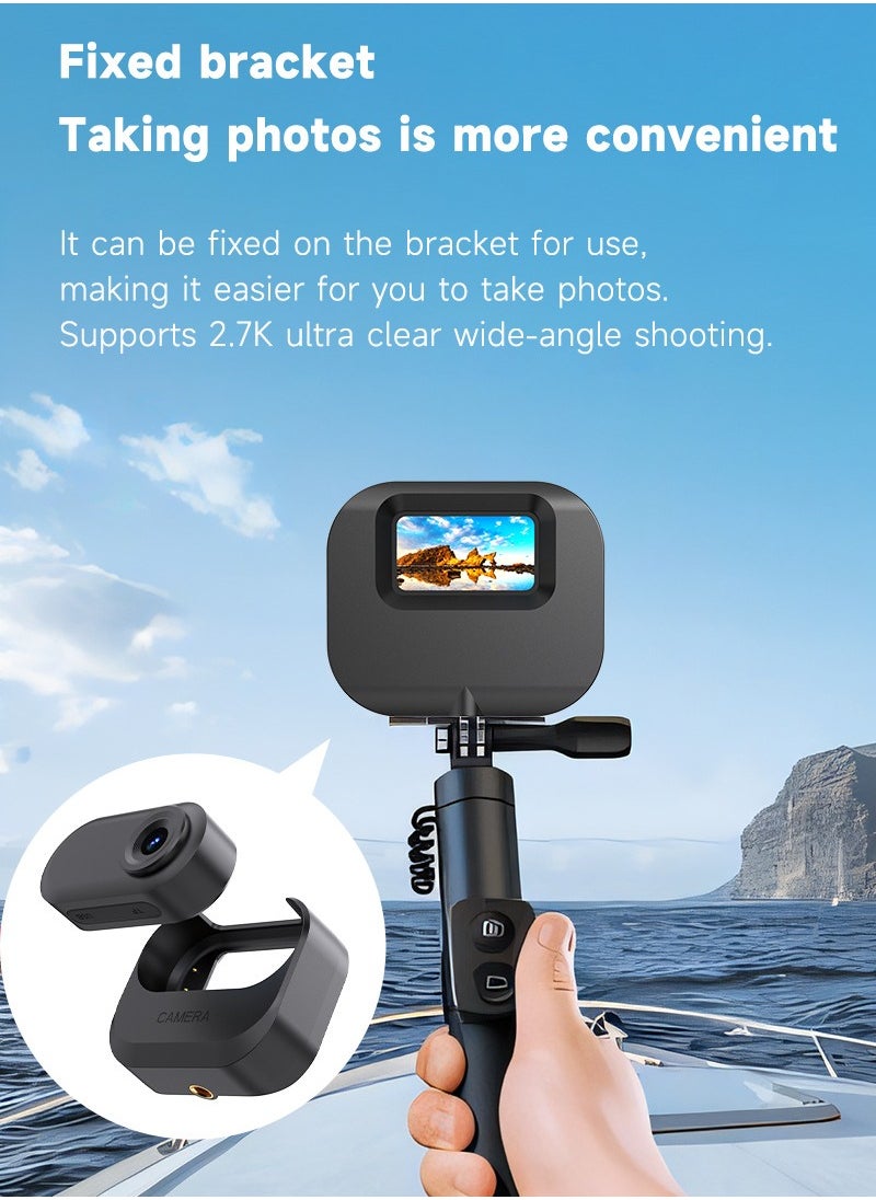 1.47-Inch Thumb Camera, Lightweight 35g Portable Action Camera with 1080P HD Video, Magnetic Charging, Real-Time Preview, Wide-Angle 2.7K Recording, Loop Recording, and Up to 256GB Storage