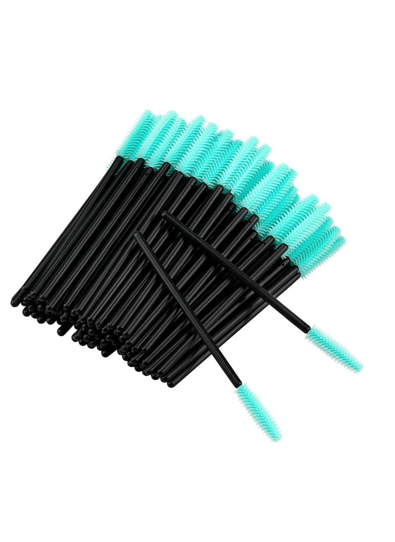 G2PLUS 100PCS Silicone Eyelash Brushes Mascara Brushes Wands Applicator Makeup Kits for Makeup, Personal Care and Eyelash Extensions (Black)