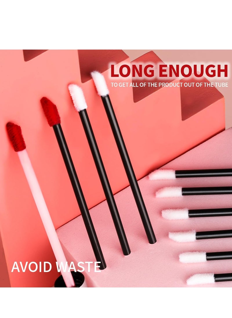Teenitor Mascara Wands, Disposable Mascara Wand 200pcs, Lip Applicators Disposable Mascara Makeup Applicator Lipgloss Lip Brush Mascara Brush Lipstick Tester Wands Black