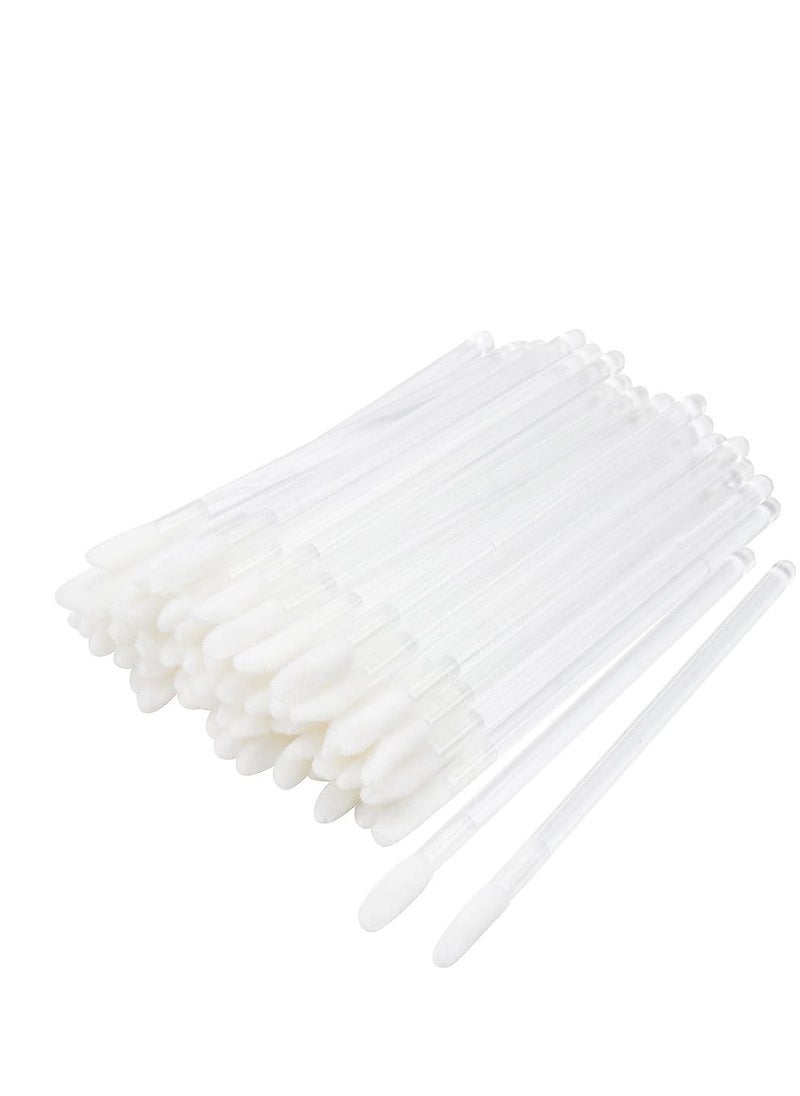 300 Pieces Disposable Lip Brushes Premium Lipstick Gloss Wands Applicator Makeup Tool Kits, Clear Handle