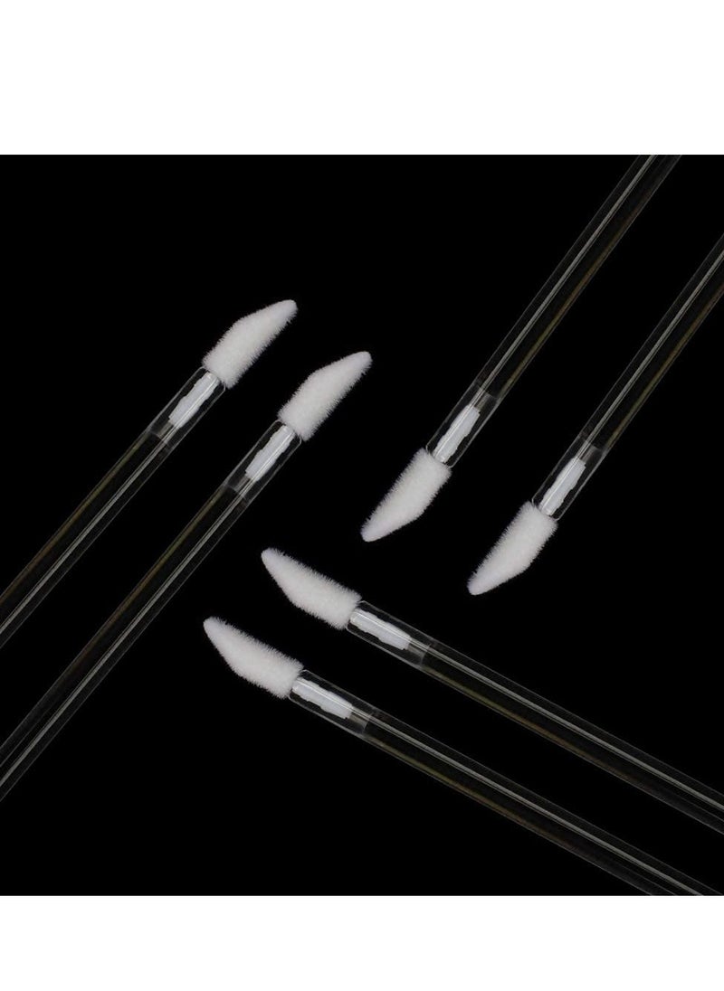 300 Pieces Disposable Lip Brushes Premium Lipstick Gloss Wands Applicator Makeup Tool Kits, Clear Handle
