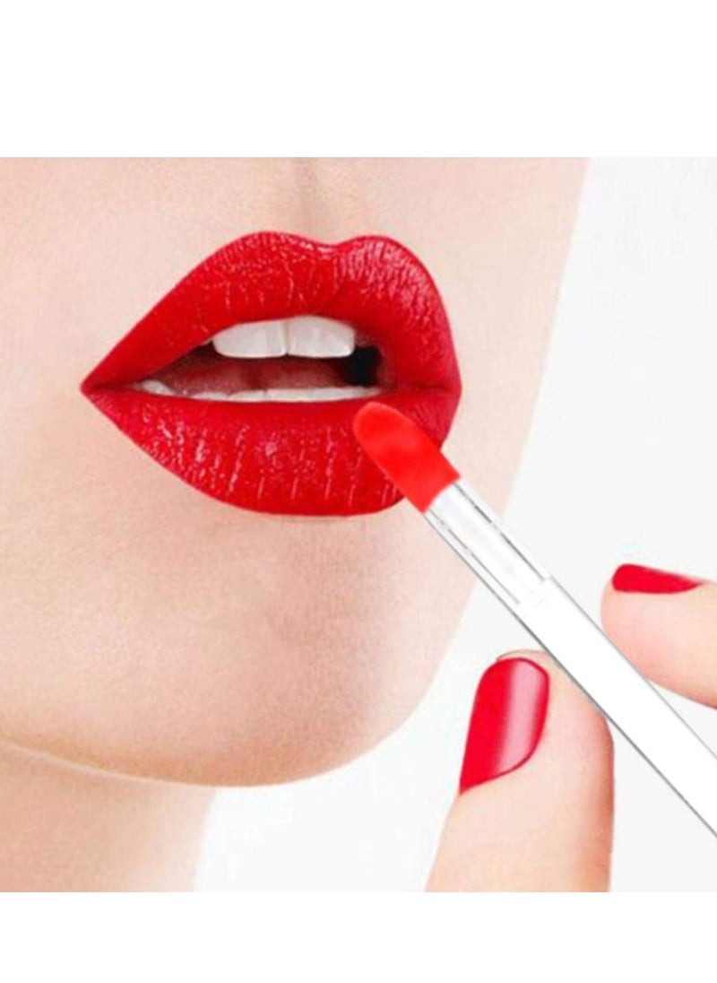 300 Pieces Disposable Lip Brushes Premium Lipstick Gloss Wands Applicator Makeup Tool Kits, Clear Handle