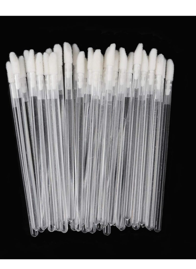 300 Pack Lip Gloss Applicators Disposable Lipstick Wands Bulk Lip Brush Makeup Tool Set (Clear-300pcs)