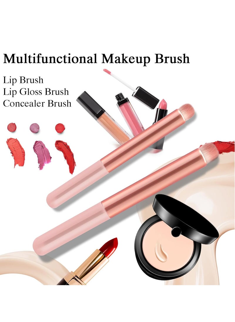 Lip Brush Lip Smudge Brushes Lipstick Brush with Tubes 3PCS Lip Gloss Applicator Wands Lip Brushes Multi-purpose Lip Makeup Brush Eyeshadow Brush Concealer Brush Lip Gloss Wands Applicator Tool Kits