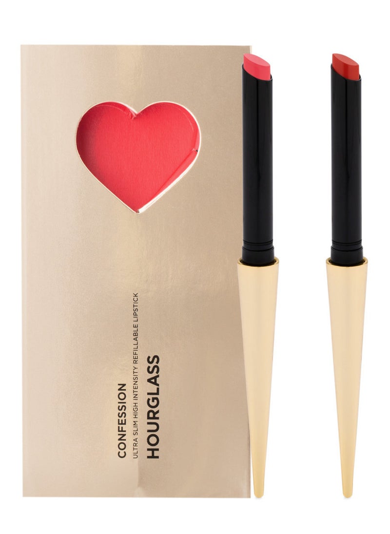 HOURGLASS Confession Ultra Slim High Intensity Refillable Lipstick Valentine's Day Set