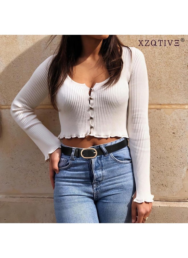 3 Pack Plus Size Women'S Leather Belts For Jeans Pants Dress Fashion Gold Buckle Ladies Waist Belt