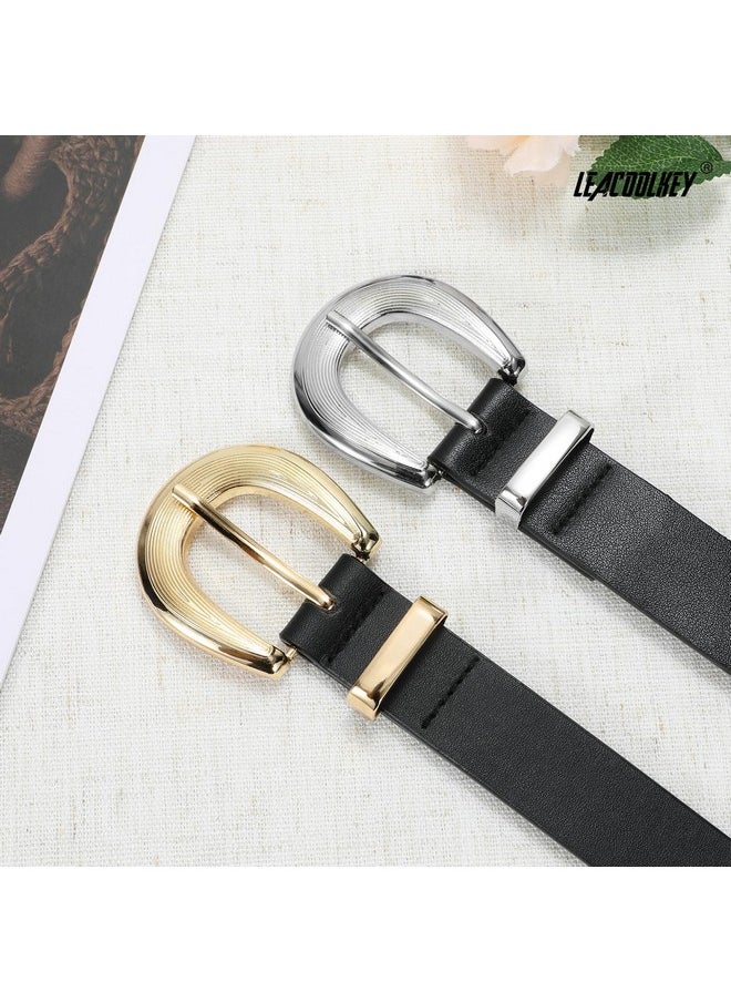 Women Leather Belt Women Belts For Jeans Dress Ladies Fashion Leather Waist Belt Women Black Belt