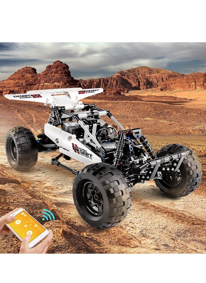 Off-Road Buggy Building Toy,APP Remote Control, Model Building Block The Mechanical Group Series For Extreme Offroad Vehicles,for Boys and Girls aged 8+,394 Pcs