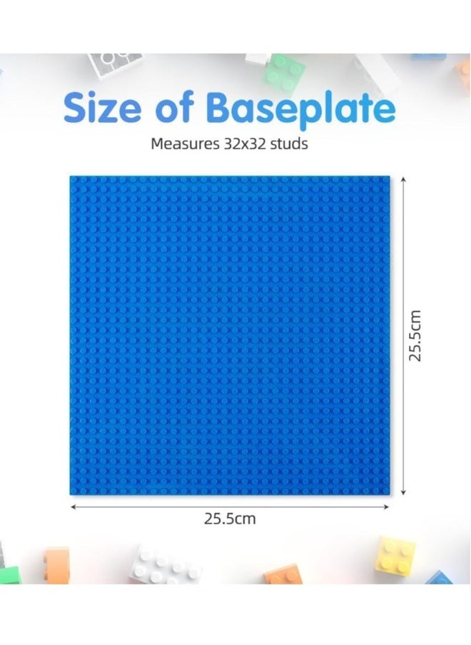 Classic Baseplates, 4 Pack Square 32x32 Stud Building Base, 10