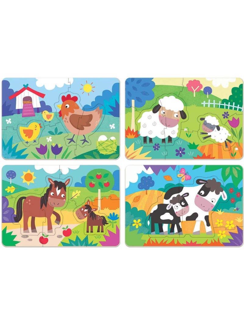 Educa My Farm Mothers & Babies 4 Puzzles