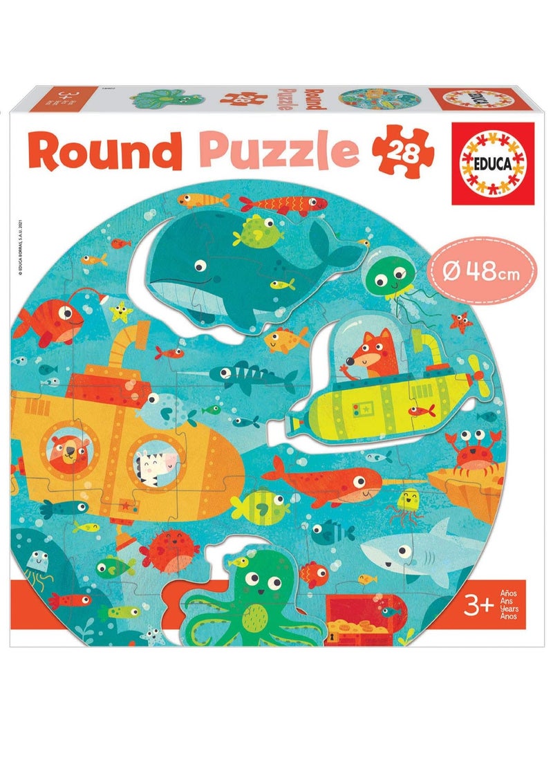 Educa 28 Under The Sea Round Puzzle