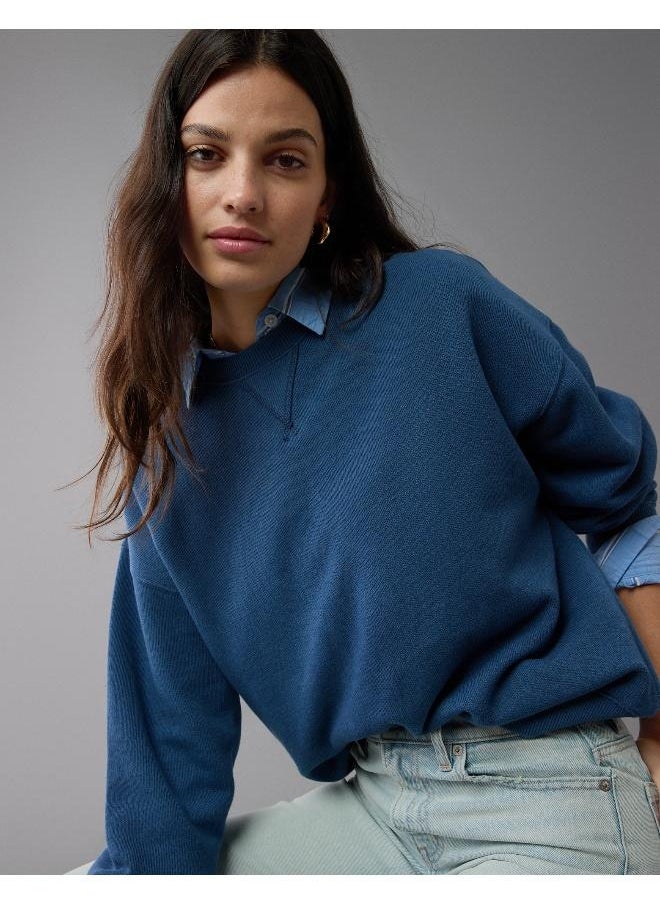 AE Relaxed Crew Neck Sweatshirt