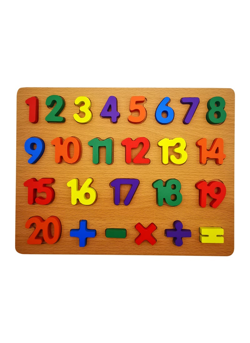 Wooden ABCD and Number Puzzle Toy for Kids Learning Fun, Small Wooden ABCD Puzzle Toy for Learning Letters and Numbers(2 pack)