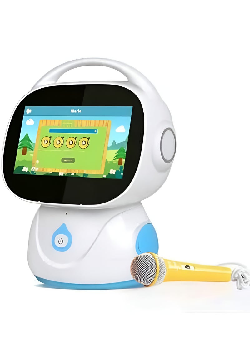 Children Smart Learning Robot Tablet with Voice Intercom, Music, Dance, Puzzle Games, Google & YouTube Access Fun & Interactive