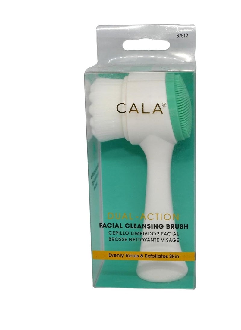 Cala Dual-action mint facial cleansing brush
