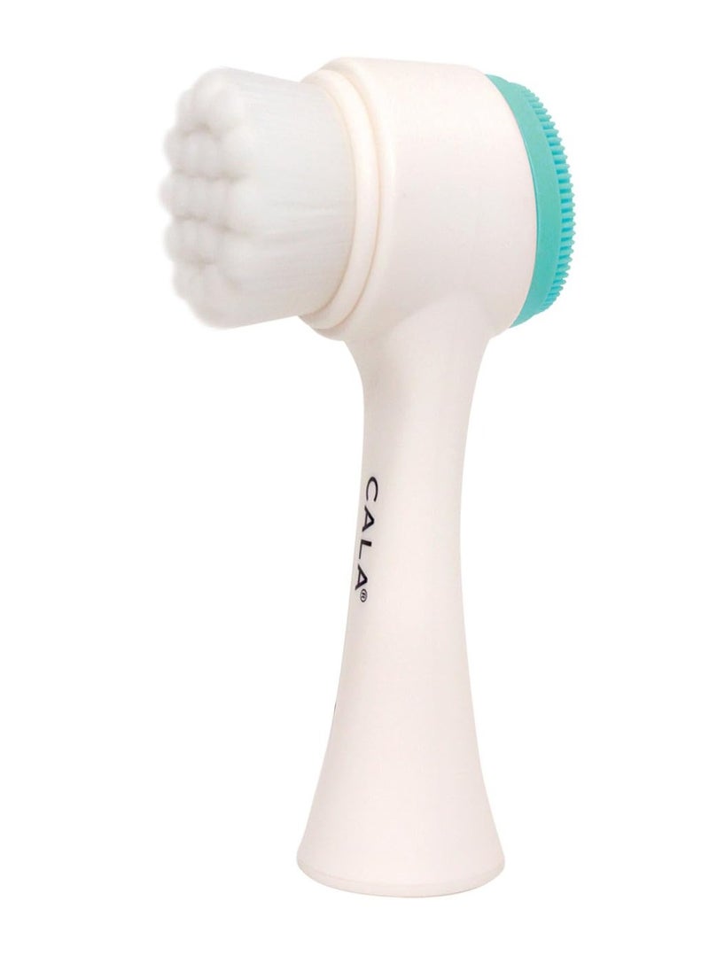 Cala Dual-action mint facial cleansing brush