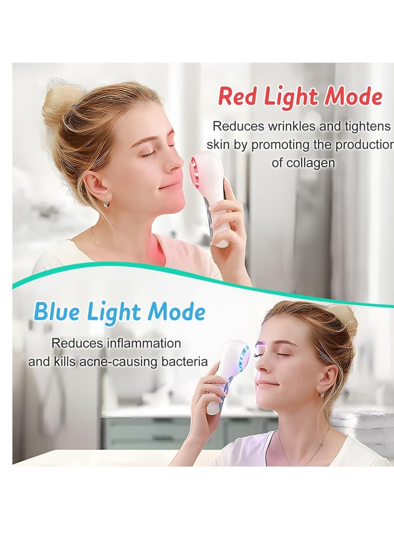 Facial Cleansing Brush, IPX7 Waterproof Face Scrubber with 3 Speed Modes, Face Brushes for Cleansing and Exfoliating with 5 Brush Heads, 1000mAh USB Rechargeable (Light Blue)