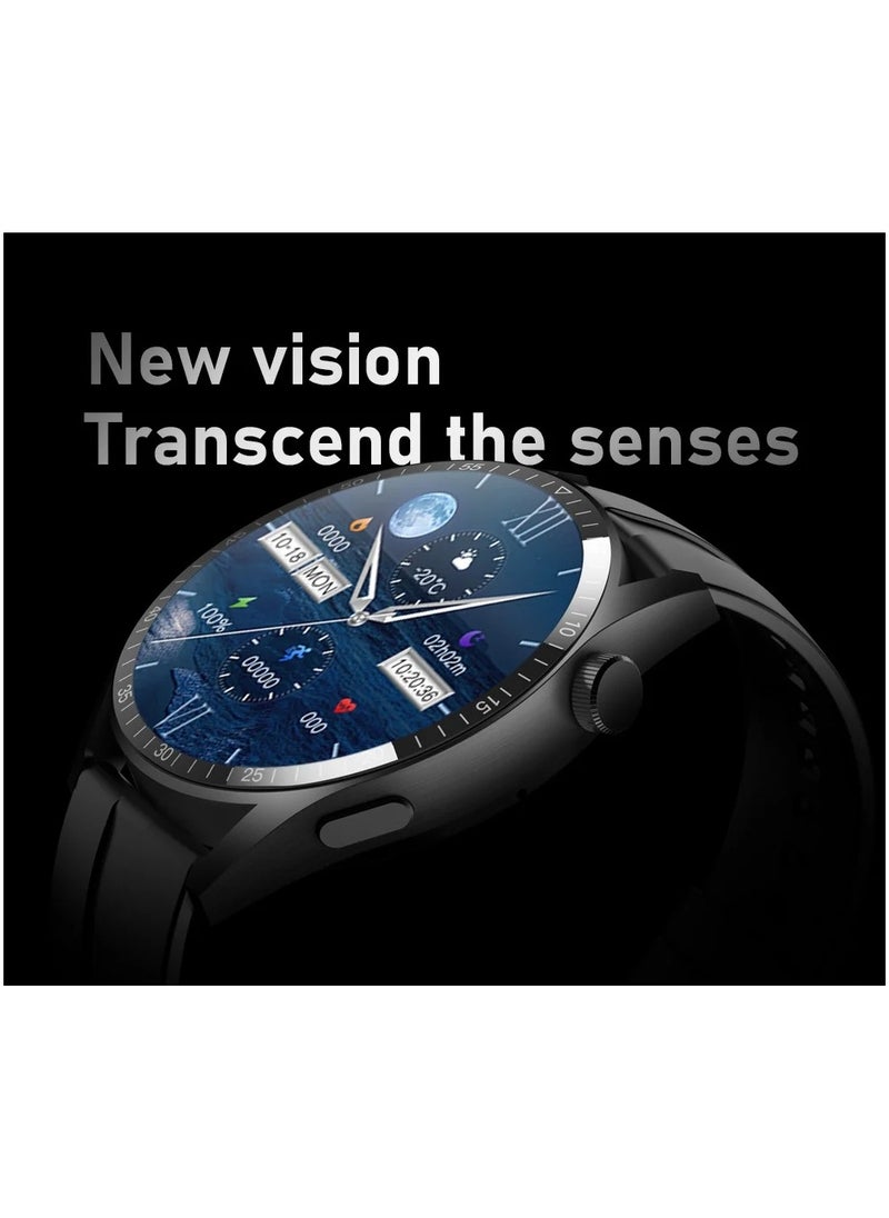 Smart Watch GT8 Men 1.5inch Large Screen BT Call NFC Health Monitoring Wireless Charging Sports Fitness Tracker Smartwatch