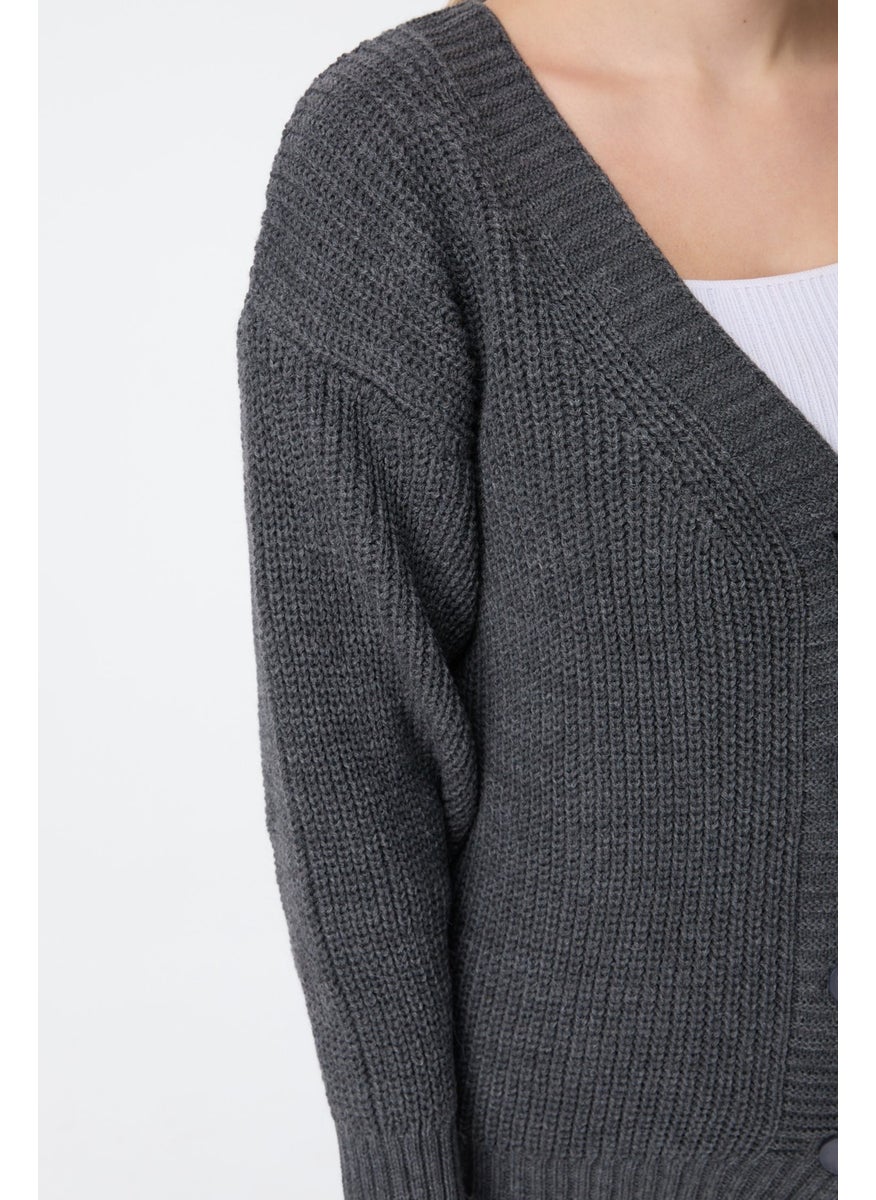 23705-ANTHRACITE Knitwear Cardigan