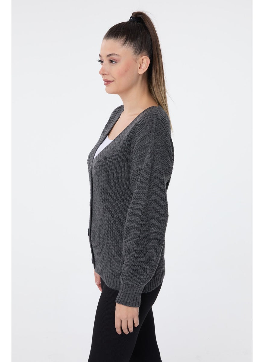 23705-ANTHRACITE Knitwear Cardigan