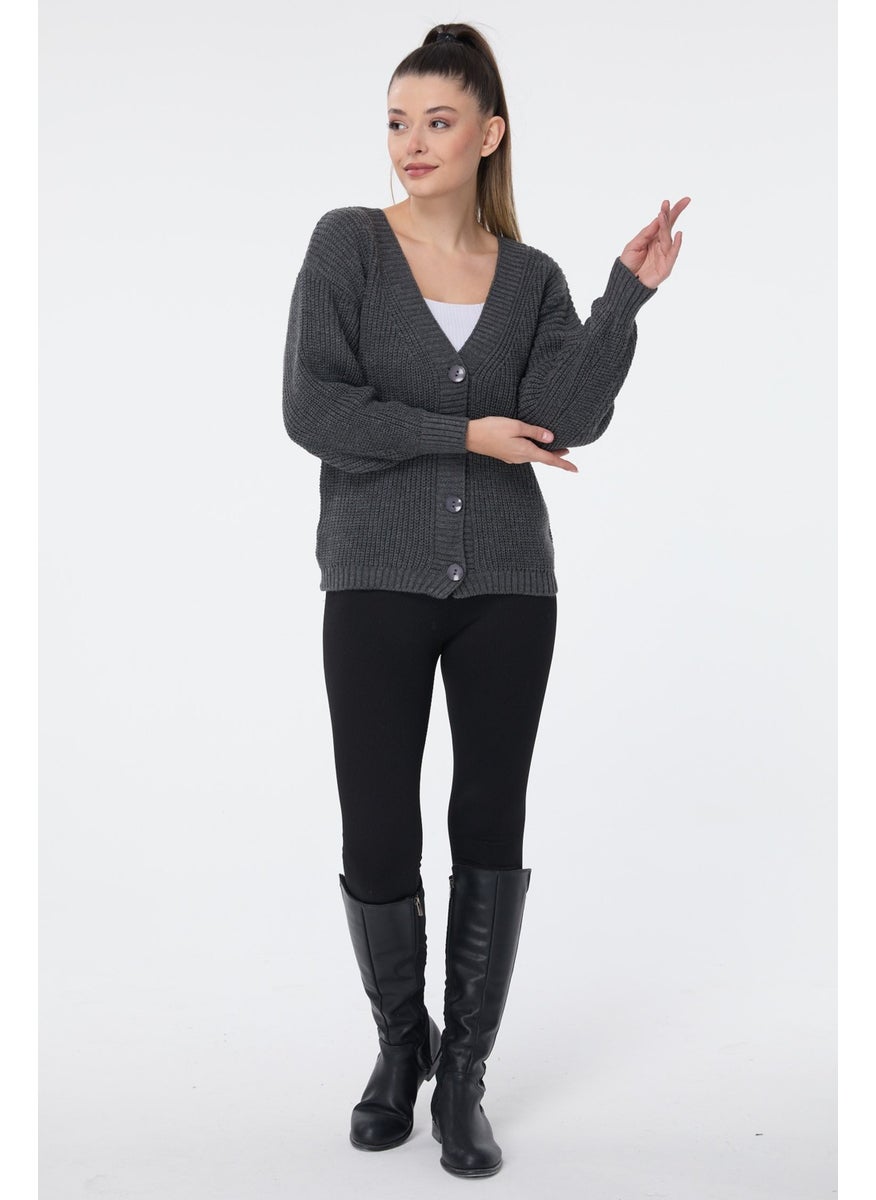 23705-ANTHRACITE Knitwear Cardigan