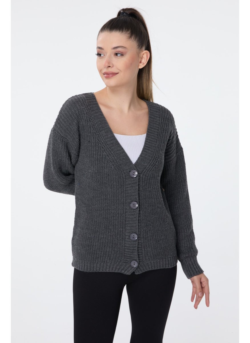 23705-ANTHRACITE Knitwear Cardigan